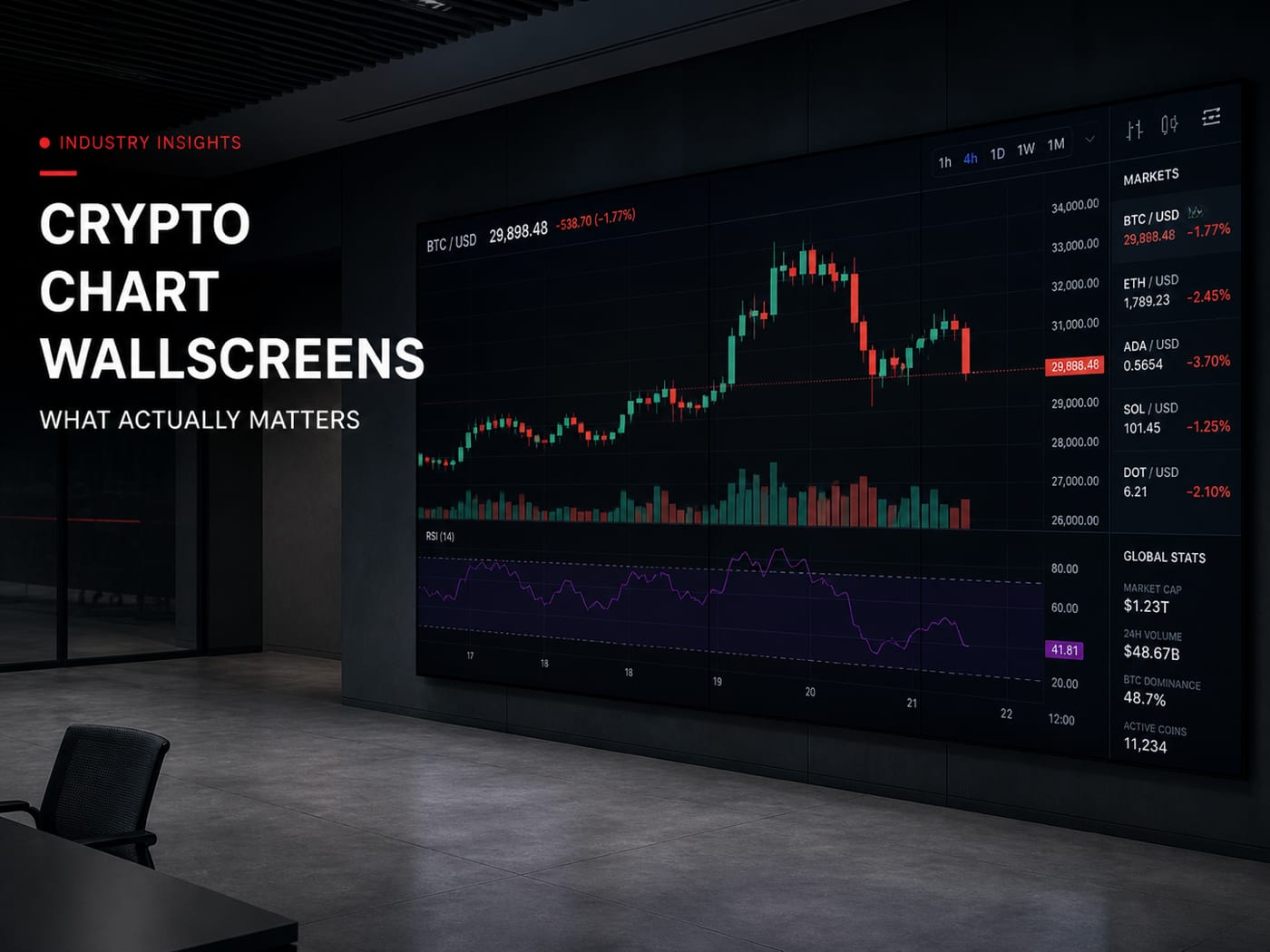 Crypto Chart Info Wallscreen