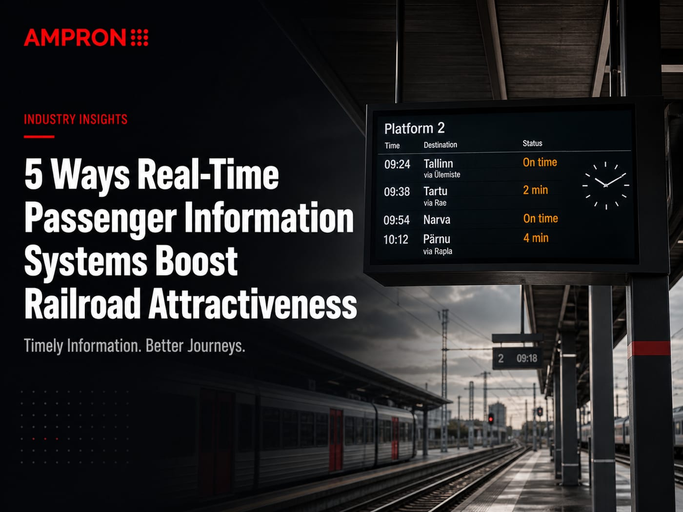 5 Ways Real-Time Passenger Information Systems Boost Railroad Attractiveness