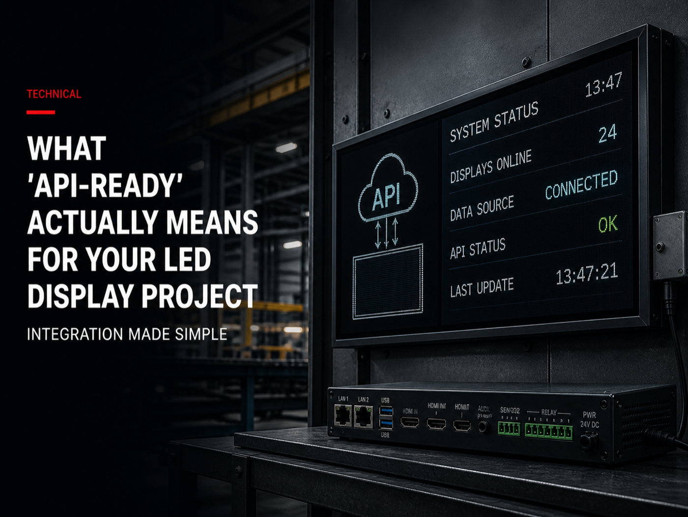 What 'API-Ready' Actually Means for Your LED Display Project