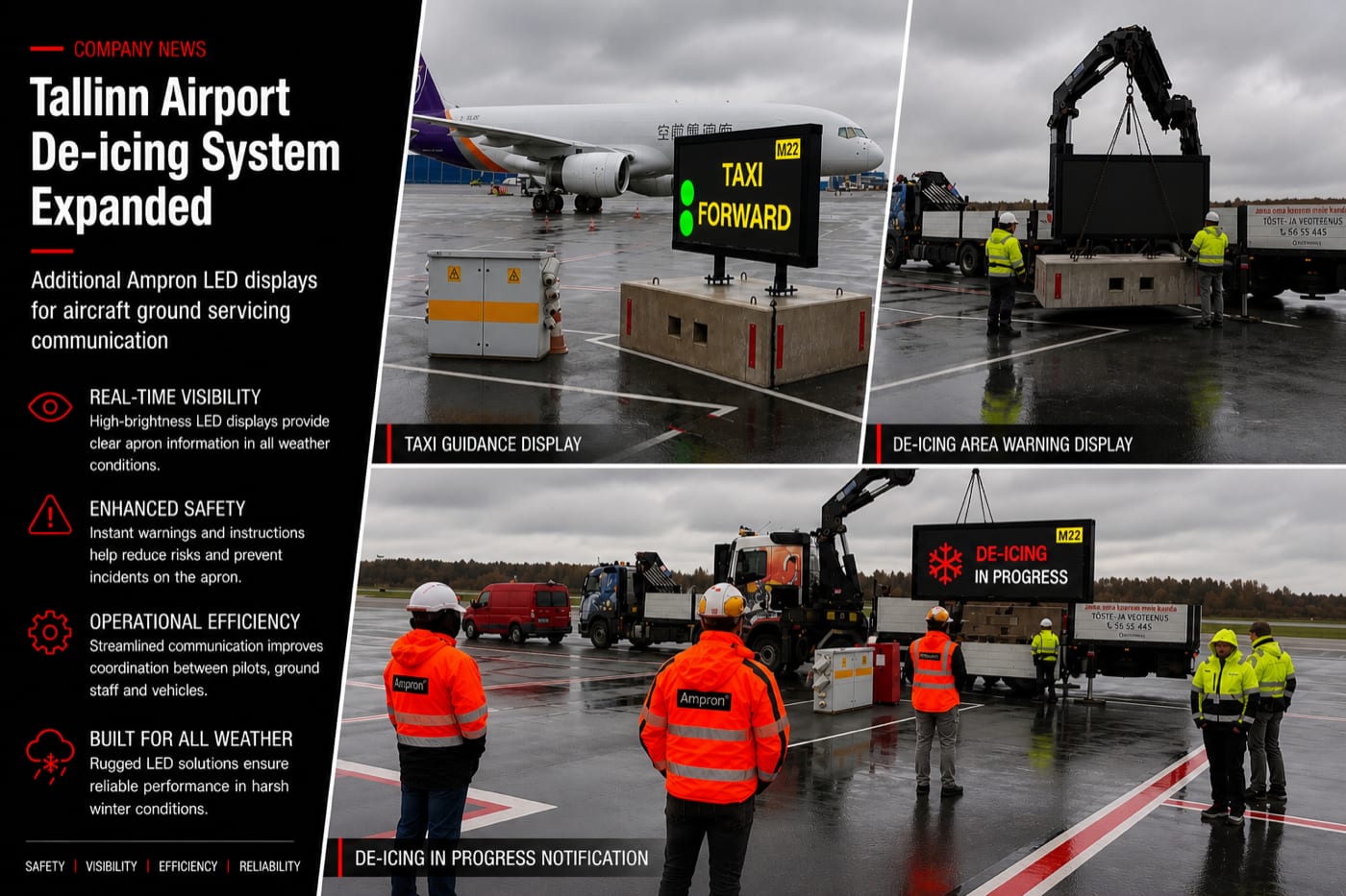 Tallinn Airport De-icing System Expanded with Additional Displays