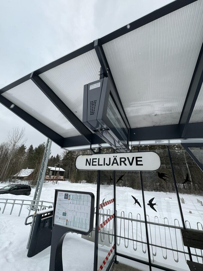Passenger Information Displays for the Central Estonian Rail Network — installation photo 2