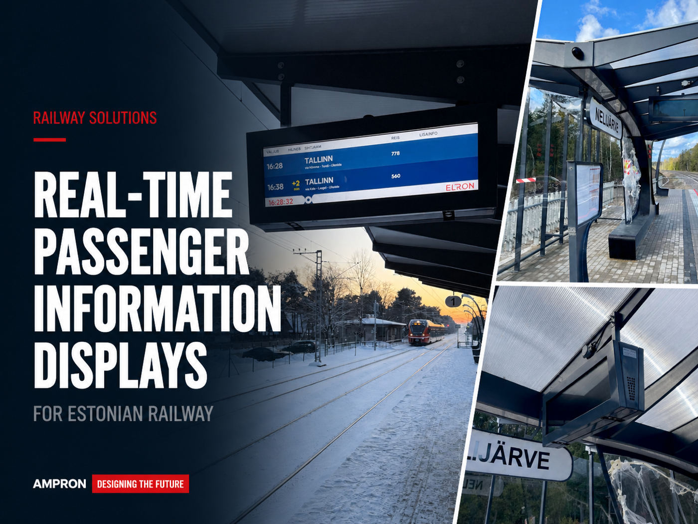 Real-Time Passenger Information Displays for Estonian Railway