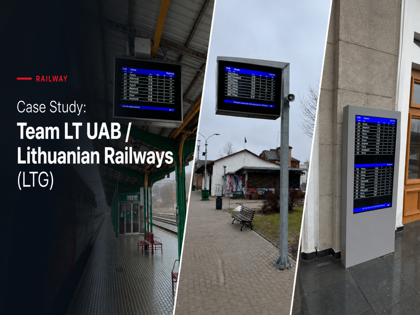 EN 50121-Certified LCD Displays for Lithuanian Railways