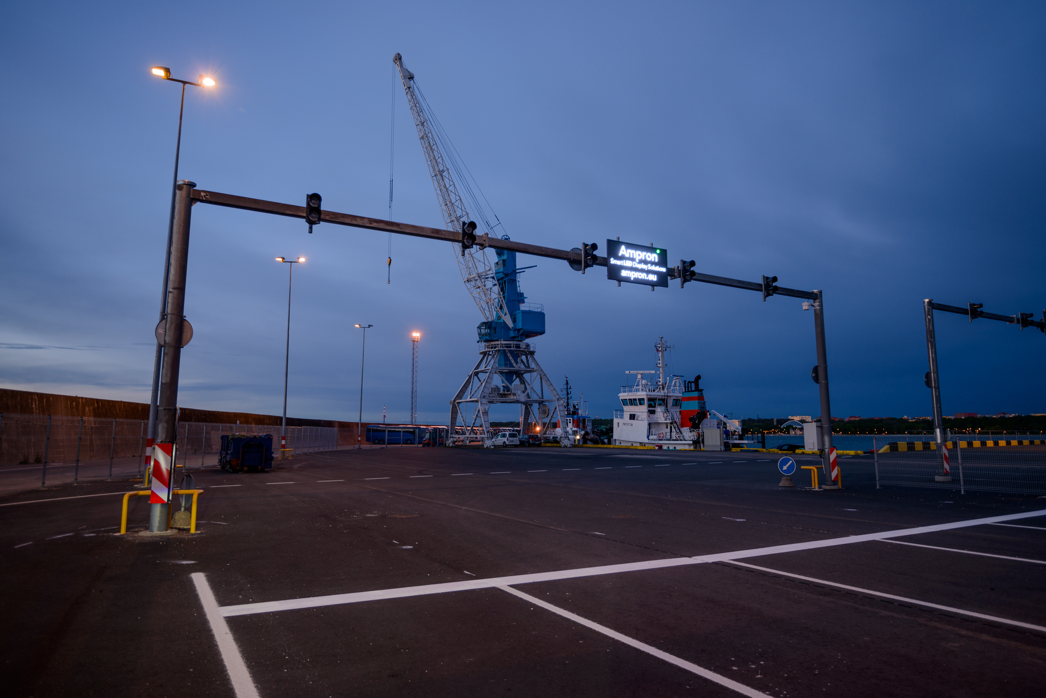 LED Information Displays at the Port of Helsinki — installation photo 4