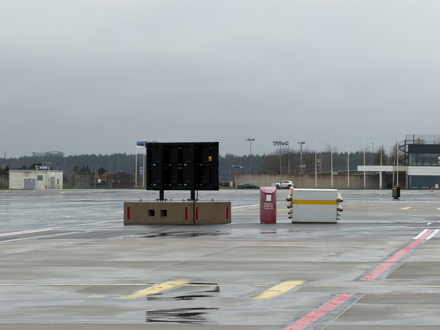 Rugged LED Digital Signage message boards for use at port area