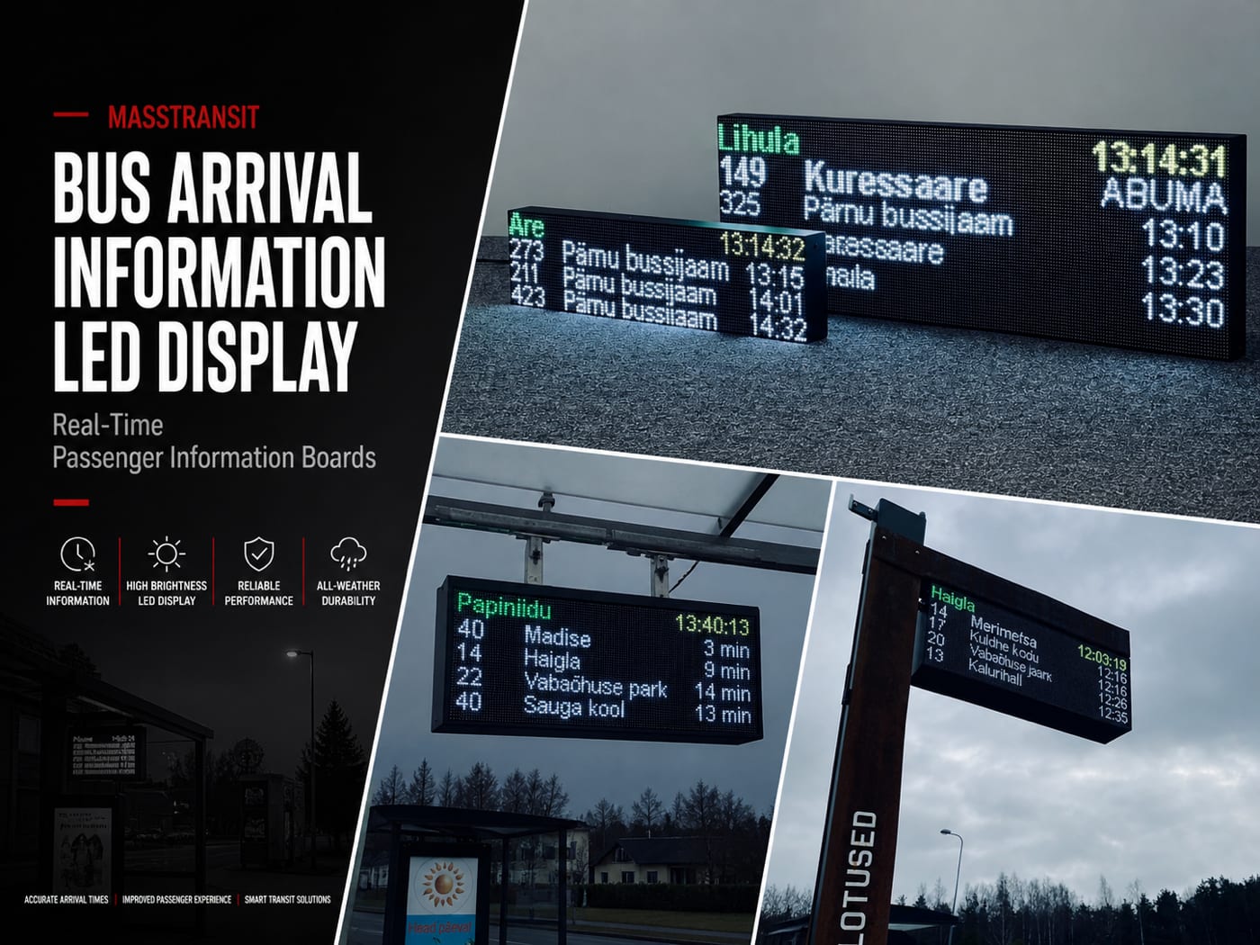 Bus Arrival LED Display