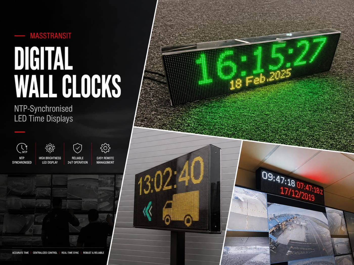 Digital Wall Clocks