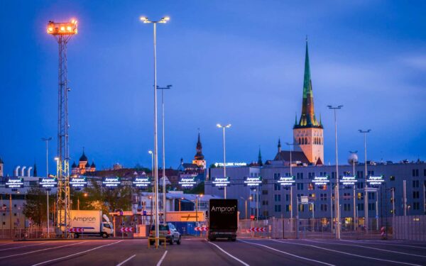Ampron LED Message Boards as part of Smart Port Solution at Port of Tallinn