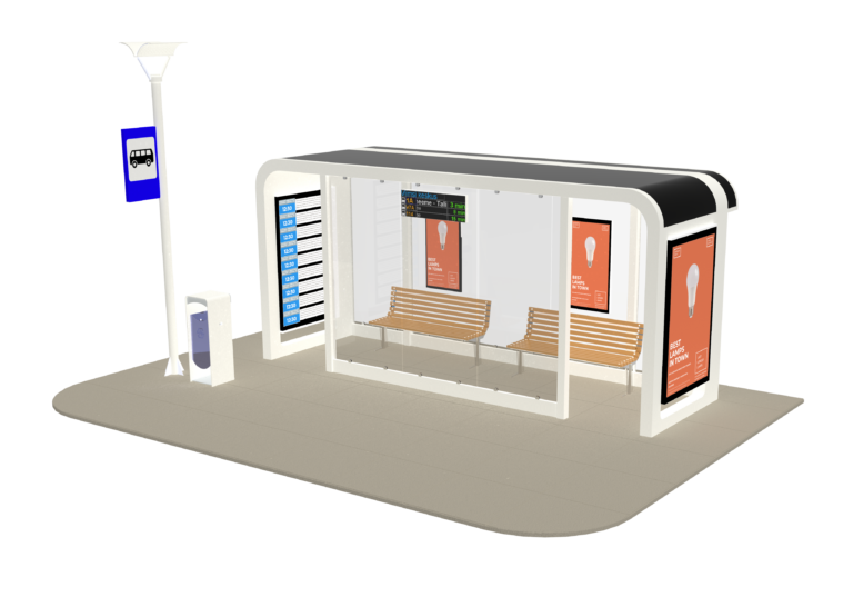 Ampron Smart City Bus Shelter Solution