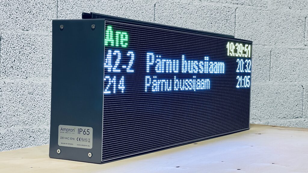 Bus Arrival LED Information Message Board