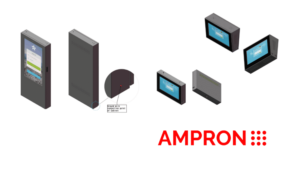 EN 50121 Series Ampron LCD DIsplays for Railway