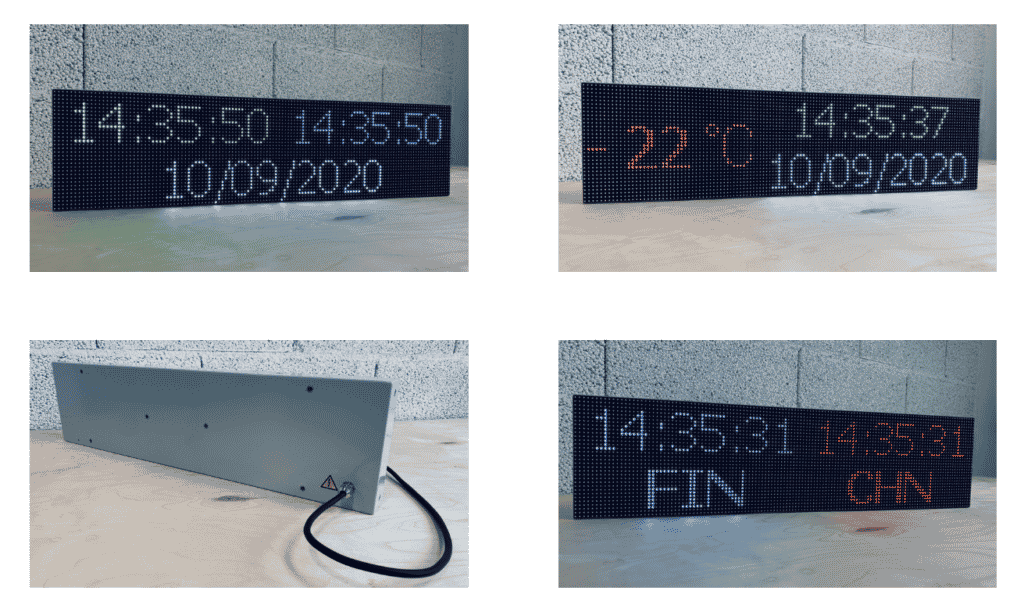 Digital Wall Clocks by Ampron