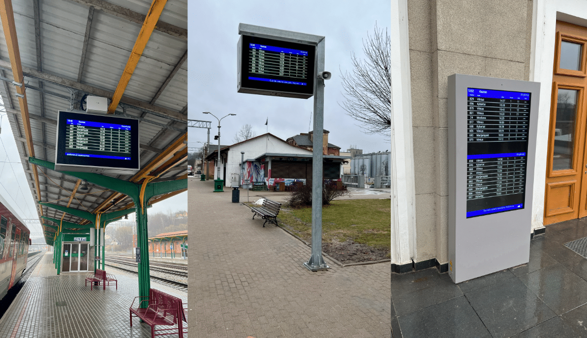 EN 50121 Series LED Displays to Lithuanian Railways