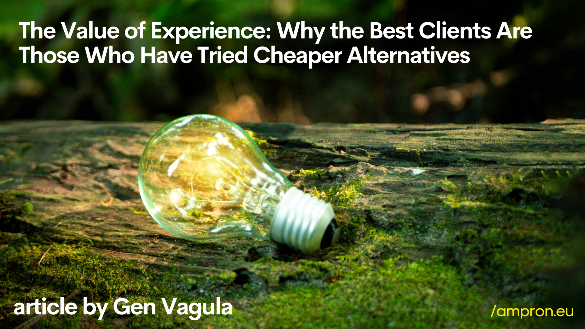 The Value of Experience: Why the Best Clients Are Those Who Have Tried Cheaper Alternatives